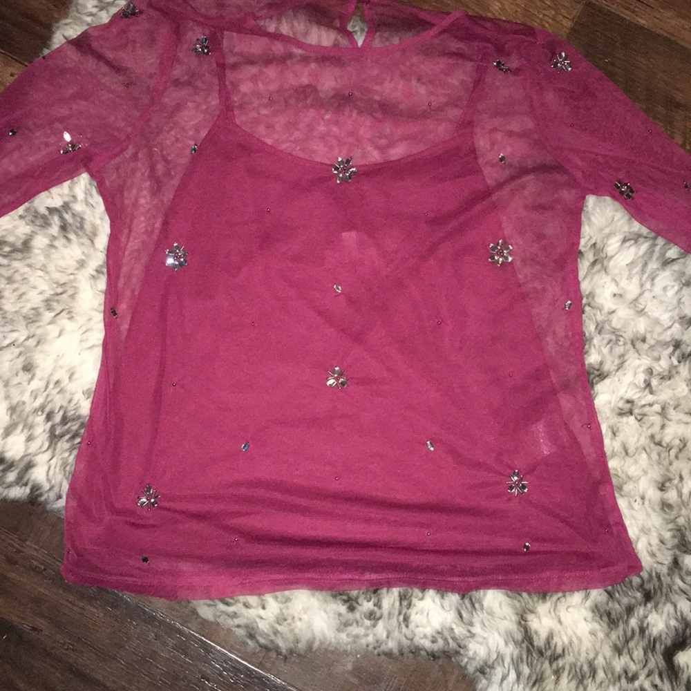 Long sleeve see through